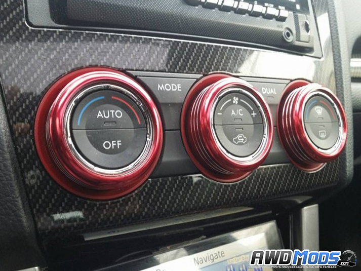Subaru WRX STI Climate Control Knobs from SMY Performance